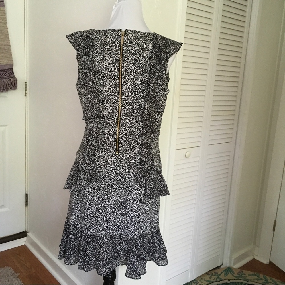 Michael Michael Kors Black and White Print Dress Large - Picture 3 of 7